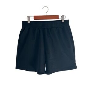 STEELE Women's Black Nylon Elastane Athletic Shorts Size S